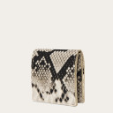 Adon Wallet, off white python pattern